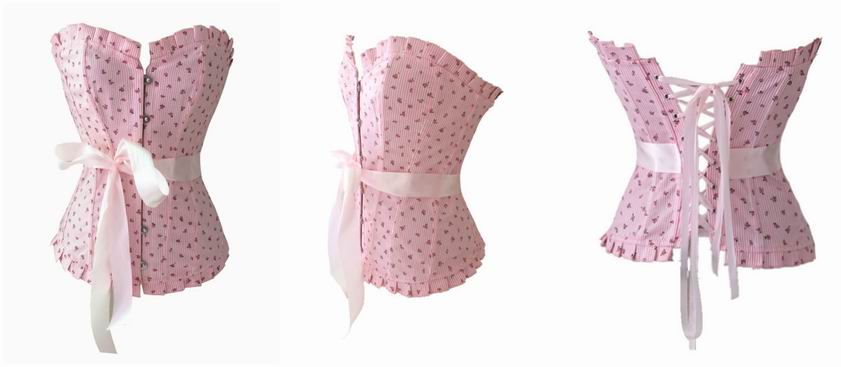 F3199   Pink Flower Corset